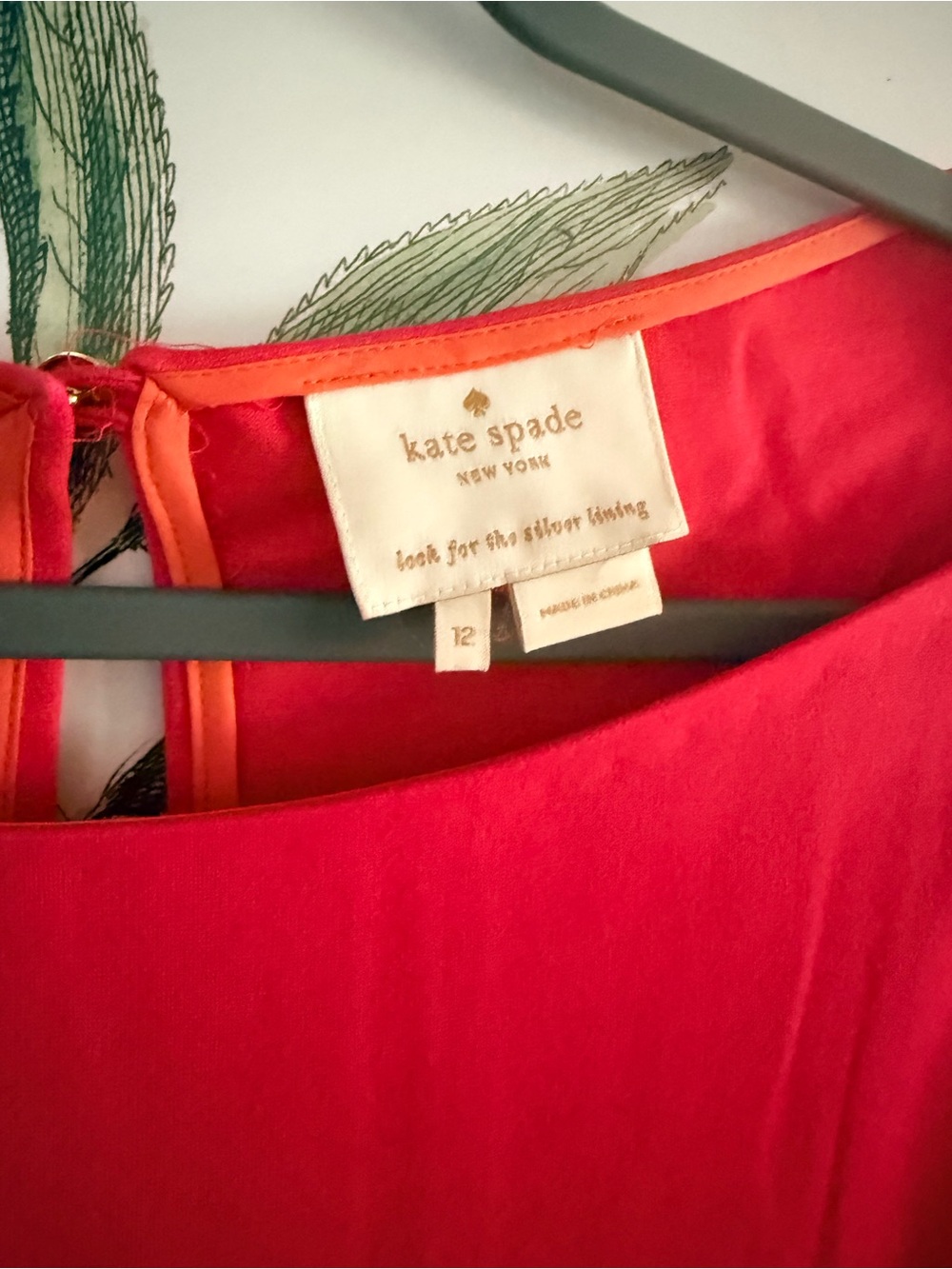 kate spade Coral-Red Dress - Picture 2 of 2